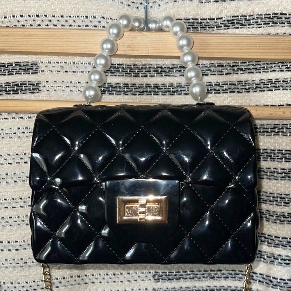 Jelly Purse with pearl handle